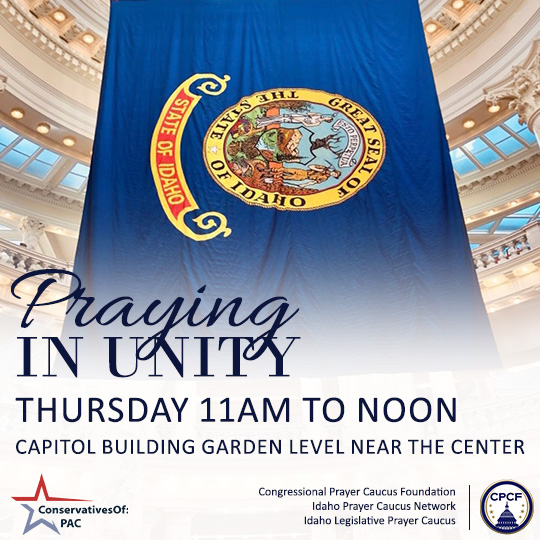 Idaho State Capitol Prayer 2023: Every Thursday 11am