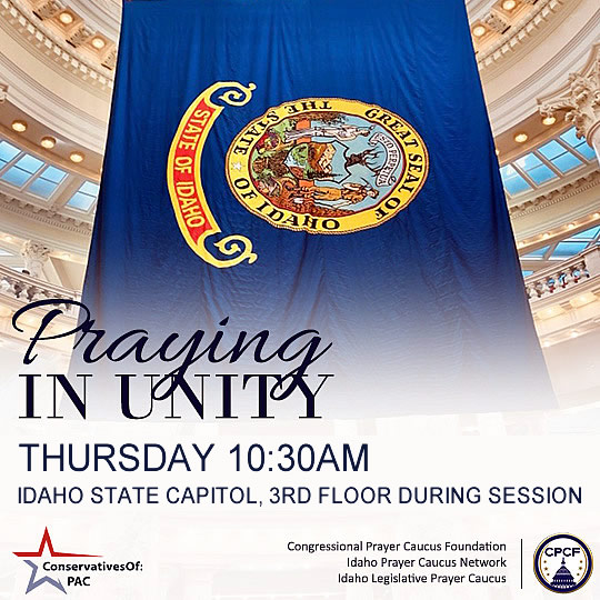 Idaho State Capitol Prayer: Thursday 10:30am